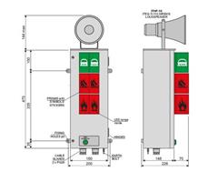 ITS03ER24L1SI16564.2 Inelth ITS-03-ER-24-L-1S Light column type ITS-03-ER-24-L-1S w/3 symbols + lamp test Doc. I-16564